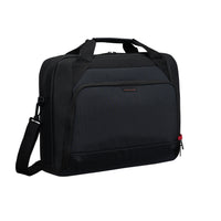 targus laptop briefcase black on white background