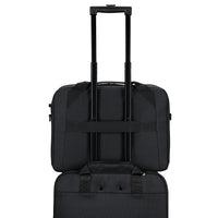 targus laptop briefcase black on white background