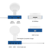 HyperDrive® Flex 5 Port USB-C Hub with Qi Phone Charger