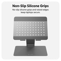 HyperSpace™ Ergonomic Adjustable Laptop Stand - Space Grey