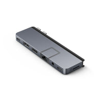 Hyper USB Hubs HyperDrive 7-in-2 Duo Pro USB-C Hub for MacBook Pro 2021 HD575-GRY-GL 6941921148300